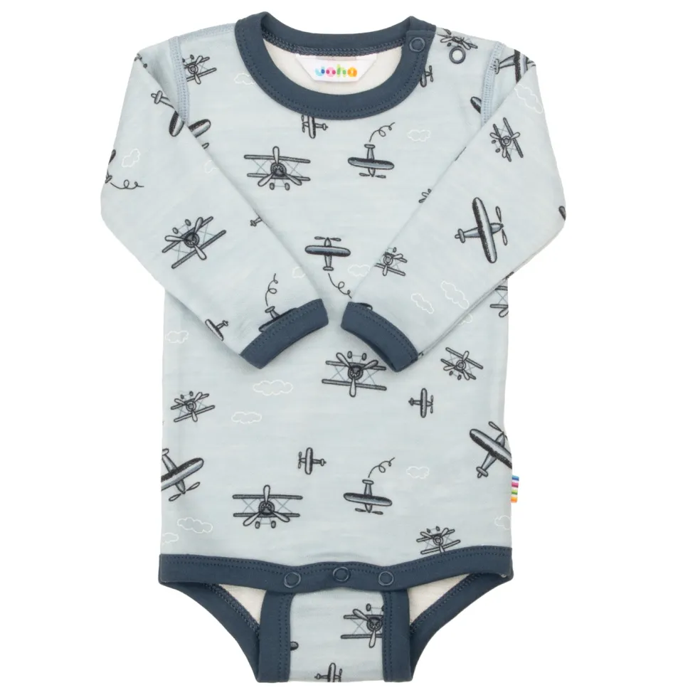 Wool Baby Body Light Blue