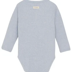 Wrap Body LS Mélange Rib Zen Blue Zen Blue Wrap Baby Body