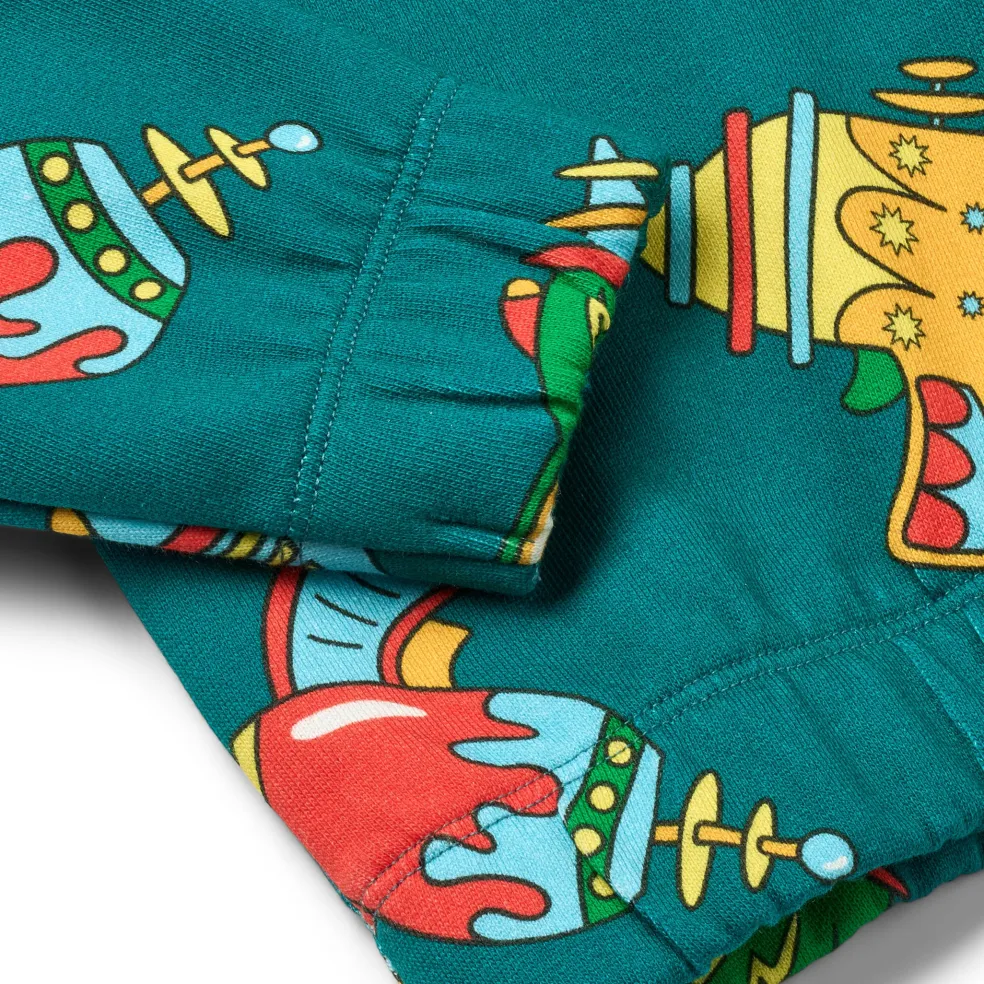Yapeen With Space Blasters Sweatshirt Petroleum Green