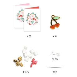 You & Me - Tila And Cherries Armband Kit Multi